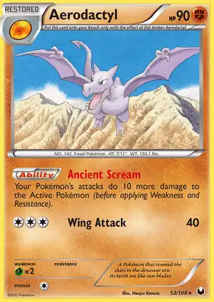 Aerodactyl 53/108 Dark Explorers