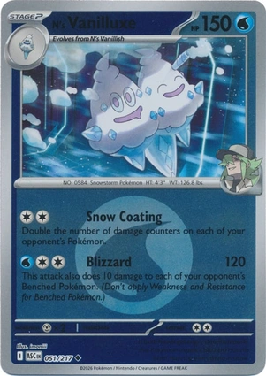 N's Vanilluxe 051/217 Ascended Heroes