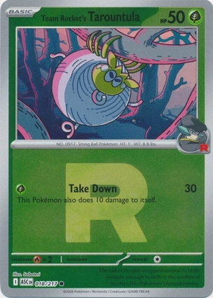 Team Rocket's Tarountula 018/217 Ascended Heroes