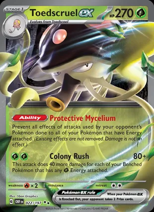 Toedscruel ex 022/197 Obsidian Flames