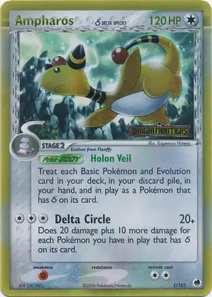 Ampharos 1/101 EX Dragon Frontiers