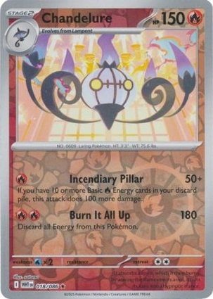 Chandelure 018/086 White Flare