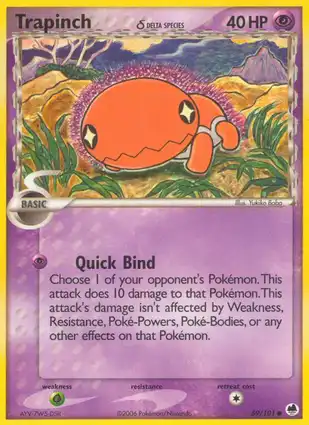 Trapinch 69/101 EX Dragon Frontiers