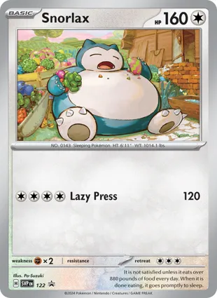 Snorlax 122 Scarlet & Violet Promos