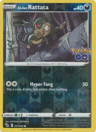 Alolan Rattata 041/078 Pokémon GO
