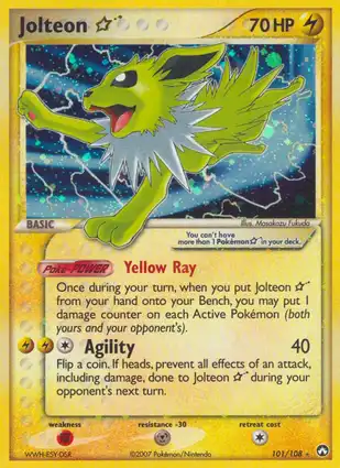 Jolteon ☆ 101/108 EX Power Keepers