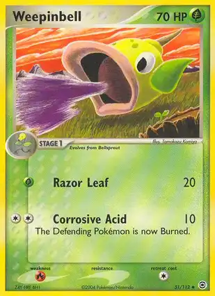 Weepinbell 51/112 EX FireRed & LeafGreen