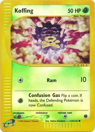 Koffing 114/165 Expedition Base Set