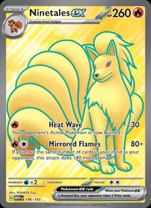 Ninetales ex 186/165 Scarlet & Violet 151