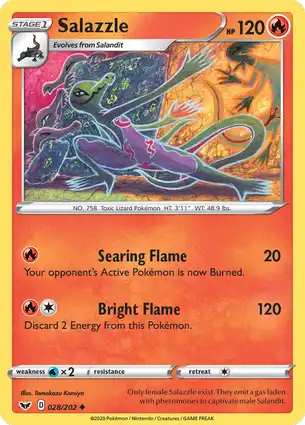 Salazzle 028/202 Sword & Shield