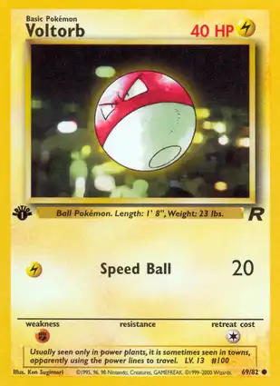 Voltorb 69/82 Team Rocket 1st Edition