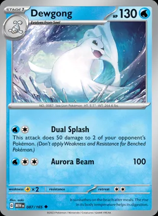Dewgong 087/165 Scarlet & Violet 151