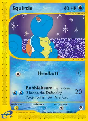 Squirtle 132/165 Expedition Base Set