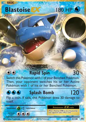 Blastoise-EX 21/108 Evolutions