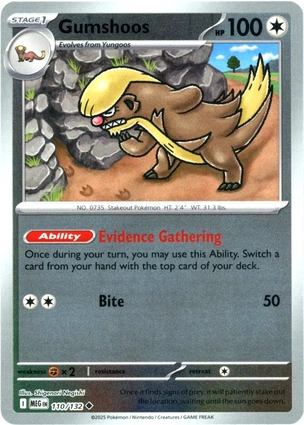 Gumshoos 110/132 Mega Evolution