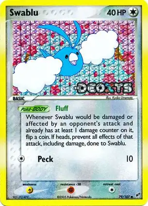 Swablu 79/107 EX Deoxys