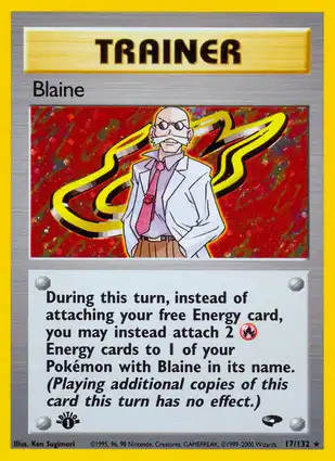 Blaine 17/132 Gym Challenge 1st Edition
