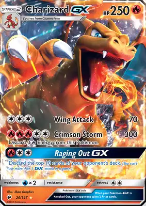 Charizard-GX 20/147 Burning Shadows