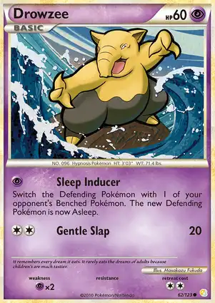 Drowzee 62/123 HeartGold & SoulSilver
