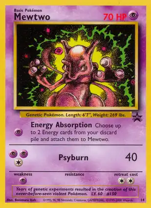 Mewtwo 14 Wizards of the Coast Promos