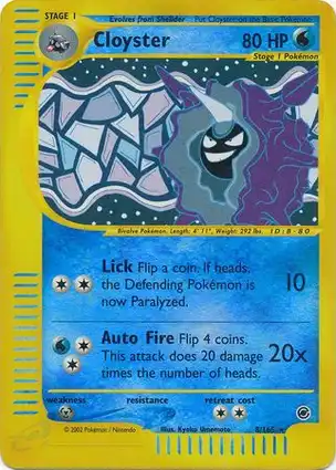Cloyster 8/165 Expedition Base Set
