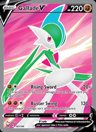 Gallade V 181/196 Lost Origin