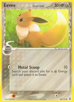 Eevee 68/113 EX Delta Species