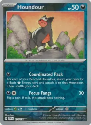 Houndour 131/197 Obsidian Flames