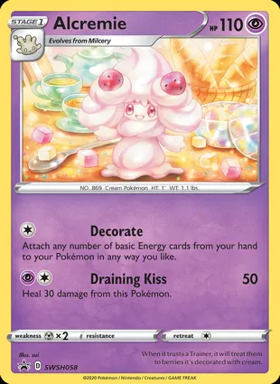 Alcremie SWSH058 Sword & Shield Promos