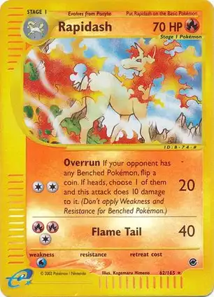 Rapidash 62/165 Expedition Base Set