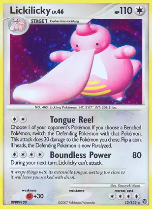 Lickilicky 12/132 Secret Wonders