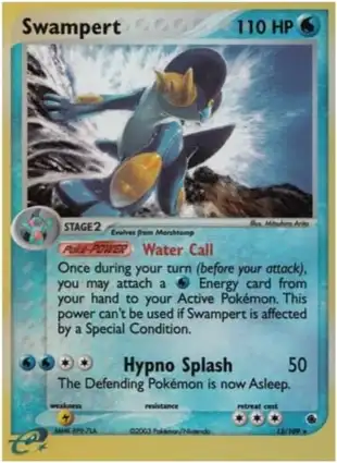 Swampert 13/109 EX Ruby & Sapphire