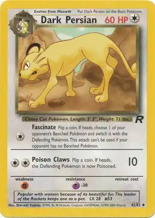 Dark Persian 42/82 Team Rocket