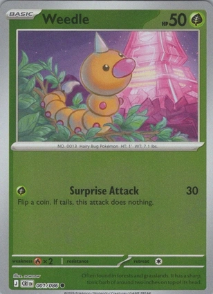 Weedle 001/086 Chaos Rising