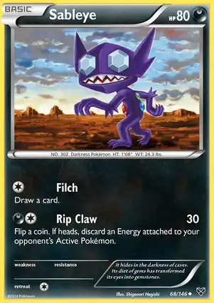Sableye 68/146 XY