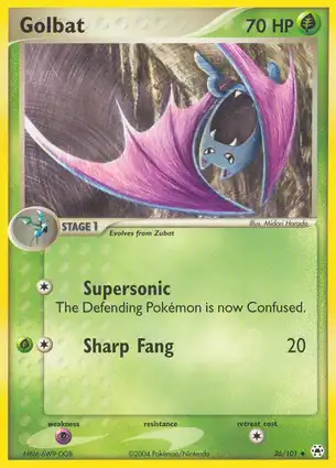 Golbat 36/101 EX Hidden Legends