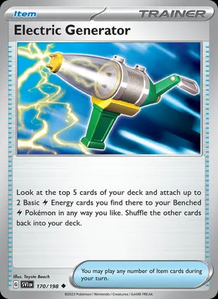 Electric Generator 170/198 Scarlet & Violet