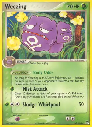 Weezing 33/113 EX Delta Species