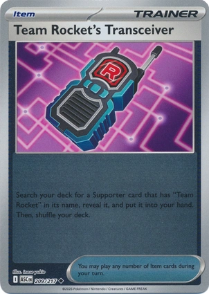 Team Rocket's Transceiver 209/217 Ascended Heroes