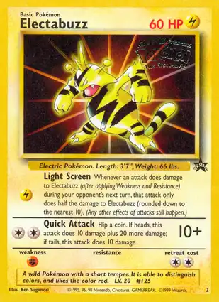 Electabuzz 2 Wizards of the Coast Promos