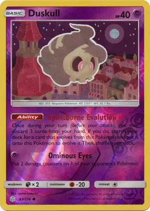 Duskull 83/236 Cosmic Eclipse