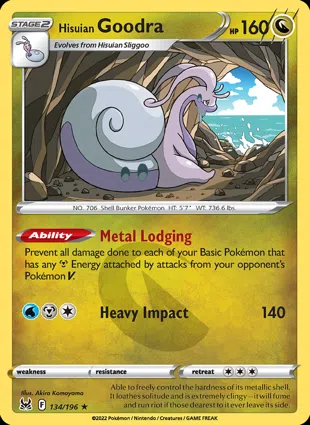 Hisuian Goodra 134/196 Lost Origin