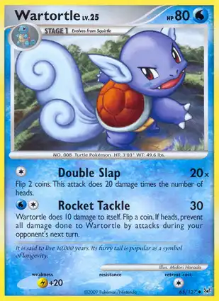 Wartortle 65/127 Platinum