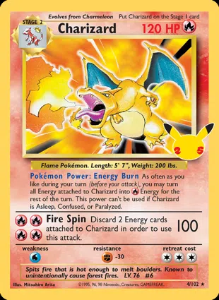 Charizard 4/102 Celebrations