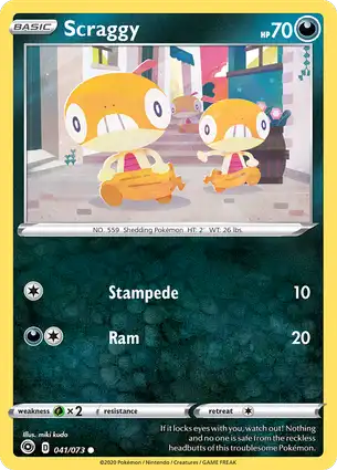 Scraggy 041/073 Champion's Path