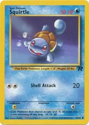 Squirtle 68/82 Team Rocket