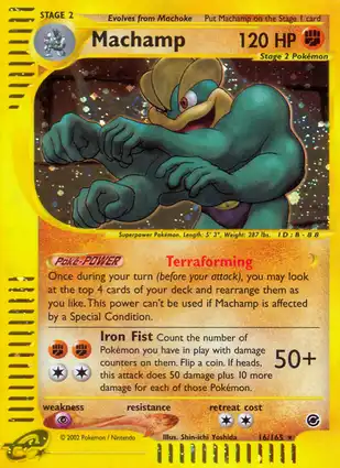 Machamp 16/165 Expedition Base Set