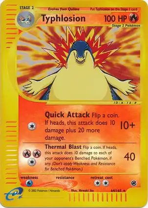 Typhlosion 64/165 Expedition Base Set