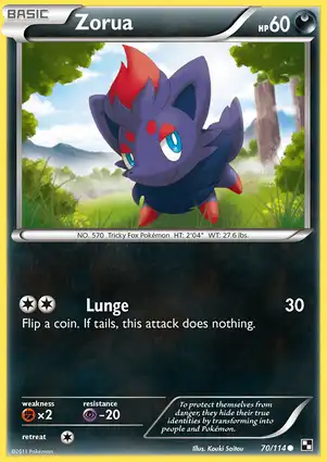 Zorua 70/114 Black & White