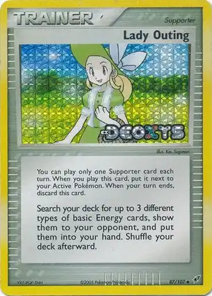 Lady Outing 87/107 EX Deoxys